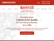 Tablet Screenshot of mayeuxac.com